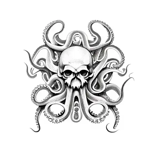 Octopus With A Skull