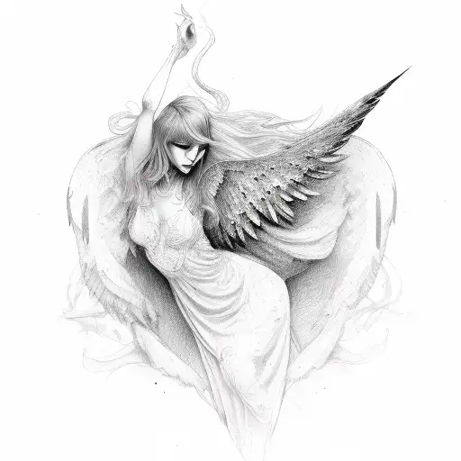 Fallen Angel Woman