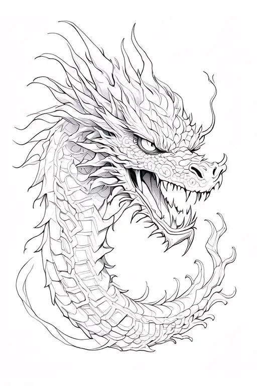 Chinese Dragon Cyberpunk