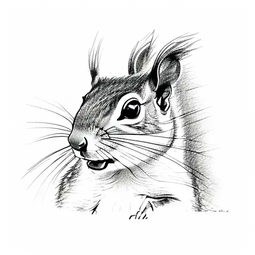 Squirrel In Portrait Frame