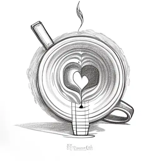 Guitar With A Coffee Cup And Bible Verse