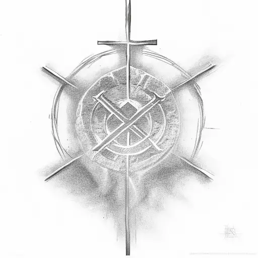 Christian Cross With The Words Fear None Trust God