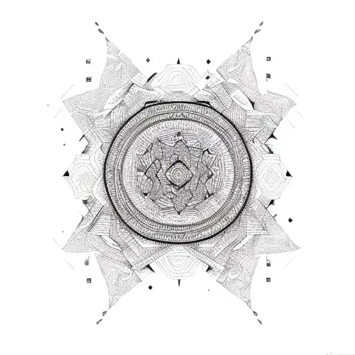 A Cactus With Intricate Patterns And Designs