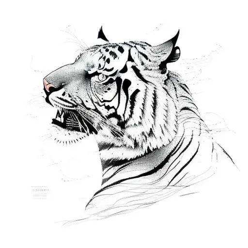 A Salesman Traveling The World With A Map Made Of Tiger Stripes