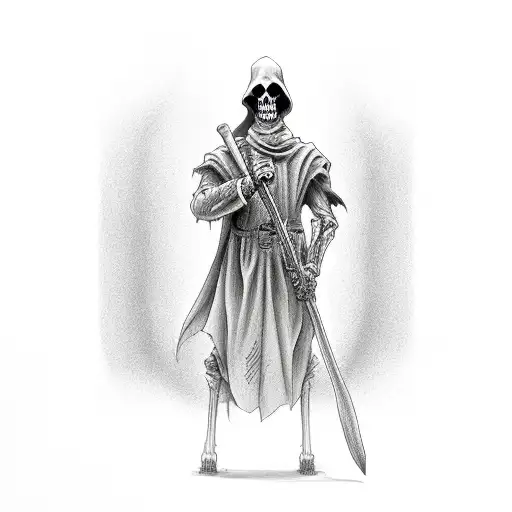 Grim Reaper In Mirror