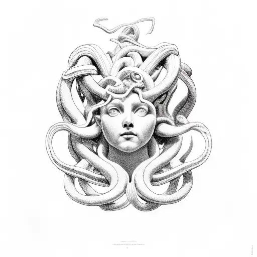 Mythology Greek Fineline Medusa