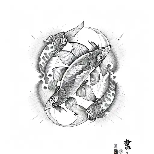 Yin And Yang Koi Fish