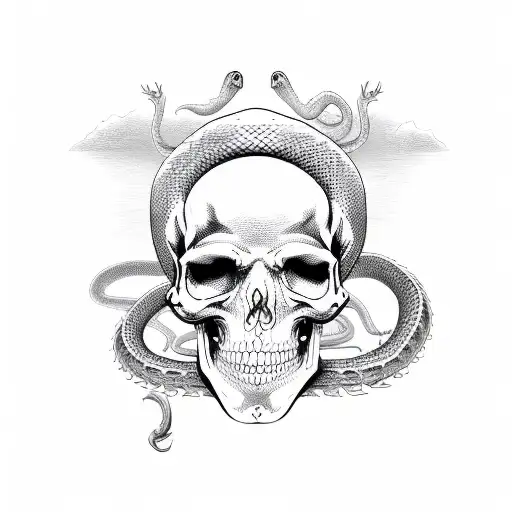 Snake With Skeletons