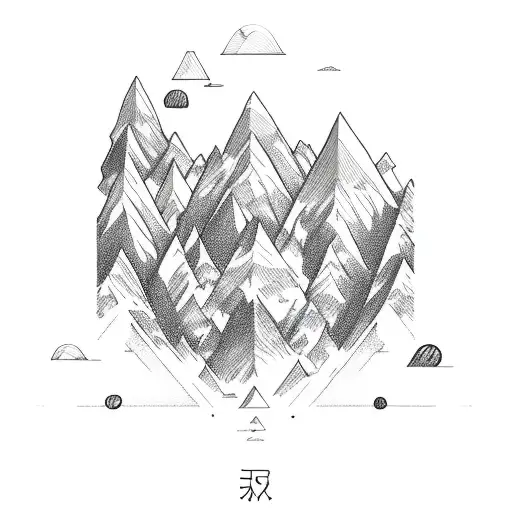 A Mountain Range Formed By Musical Waves