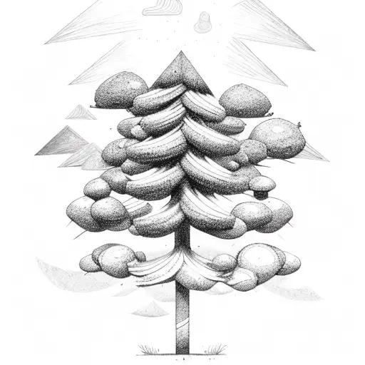 Rainbow Pine Tree With Cheese