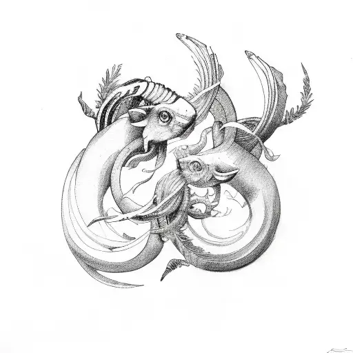 Aries And Pisces Intwined