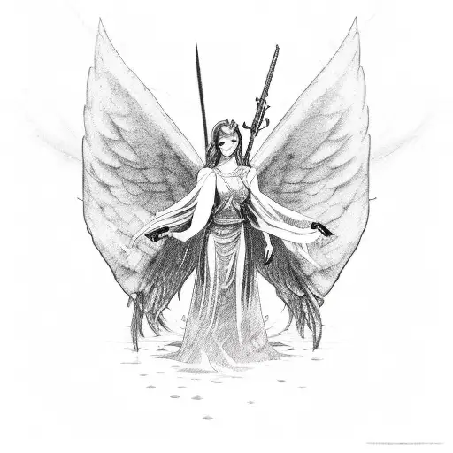 Angel Fighting Demons