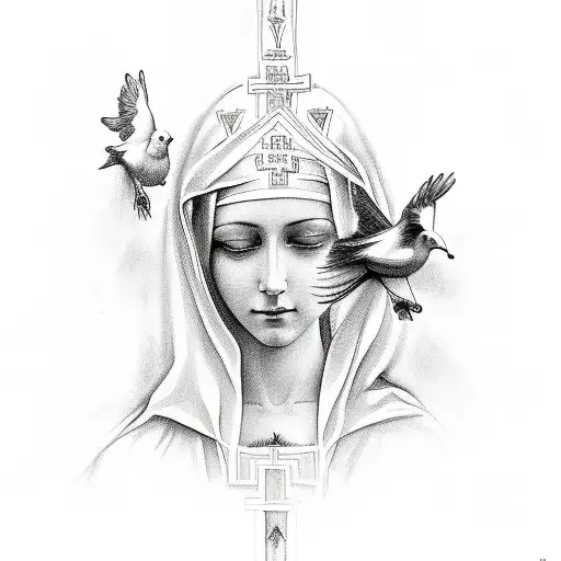 Holy Mary With 2 Doves And The Word's Forever At Last 2004-2023