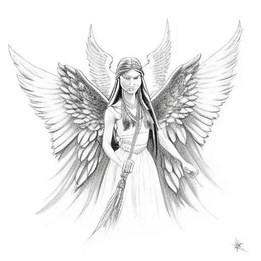 Pocahontas With Angel Wings
