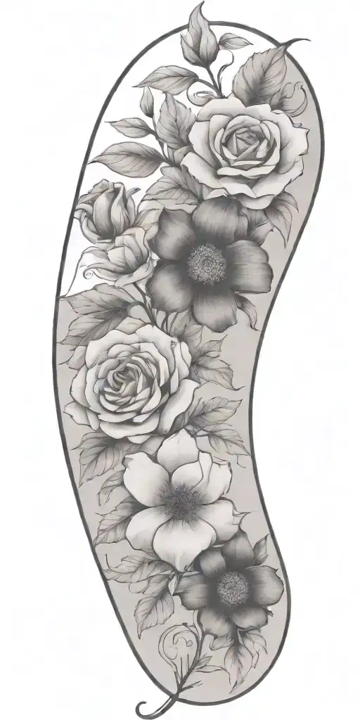 Simple Floral Spread Out With Minimal Leaves