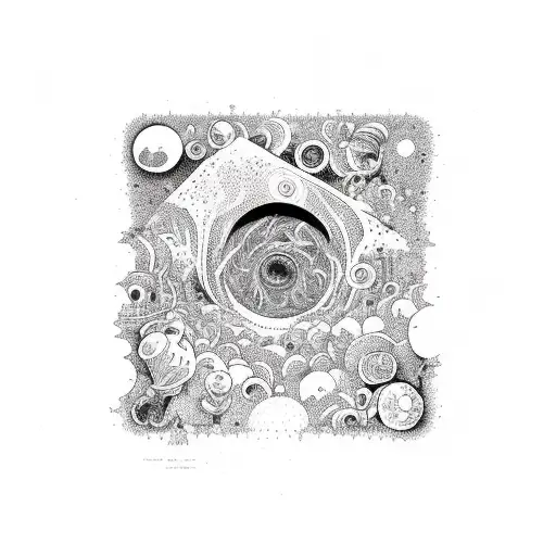 Tripping In Mushrooms Looking Into Space