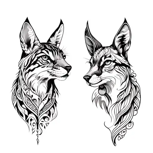 Pair Tattoos Aesthetic With Animals