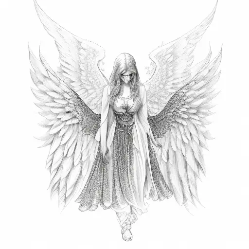 Angel With Lots Eyes And Wings