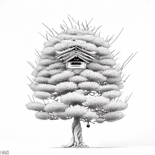 A Bees Nest In A Bonsai Tree