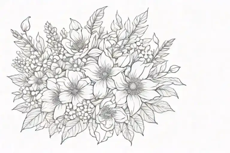 Birth Flower Bouquet