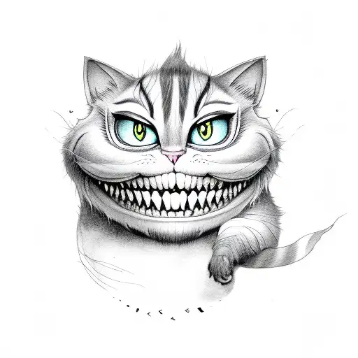 Cheshire Cat With Quote