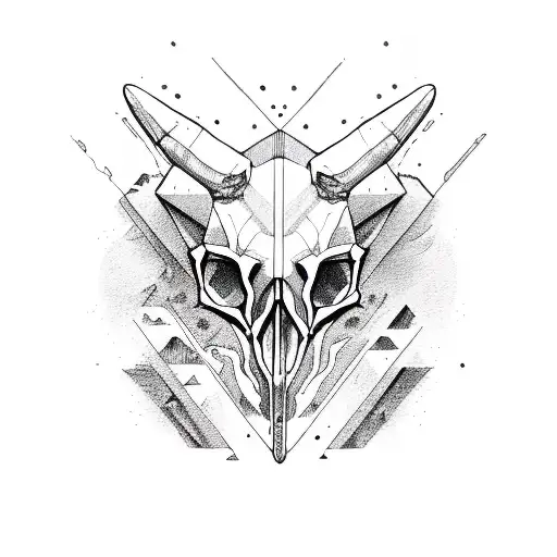 Fox Skull And Dinosaur Skull