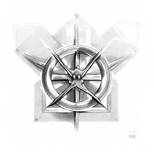 Christian Cross With Crown Of Thorns