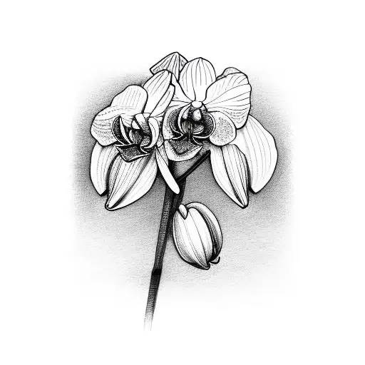 Orchid With The Word Mum