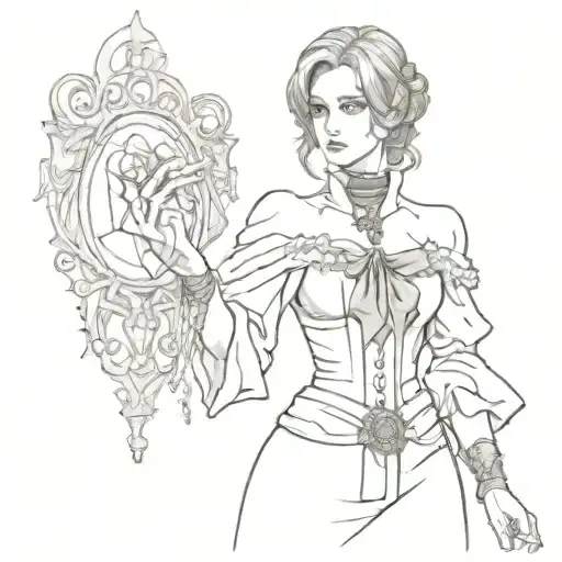 Lady Dimitrescu Von Resident Evil Village Holding