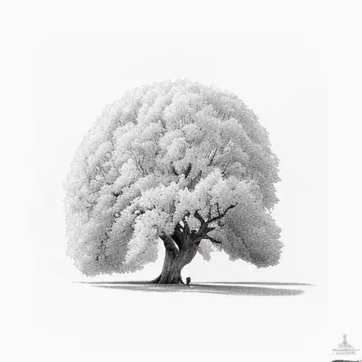 A Majestic Plane Tree On A Patch Of Rich Soil