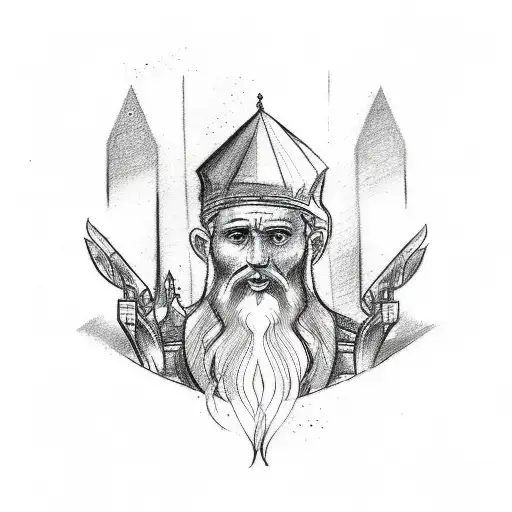 A Sketch-style Tattoo Of A Hebrew Quote From A Favorite Book