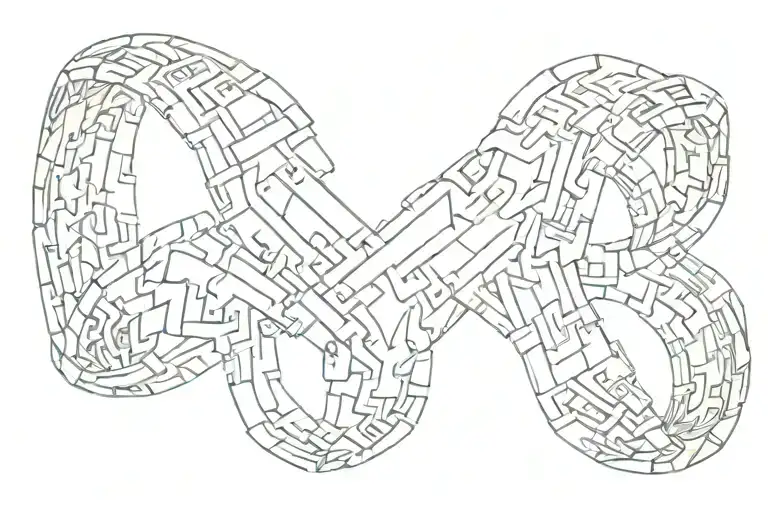 Bracelet Made Out Of Puzzle Pieces Forming The Shape