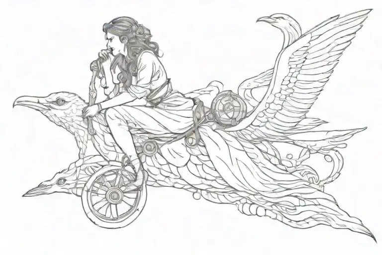 Lady On A Seagull Carrying Anchor