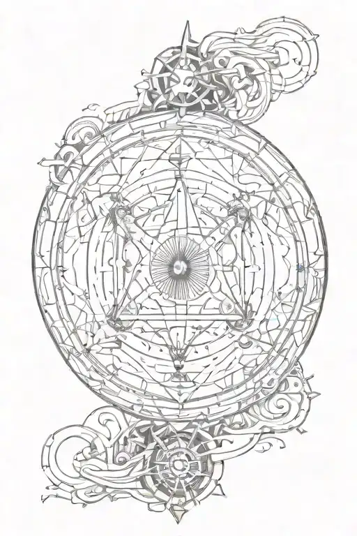 The 7 Hermetic Principles In A Circle Inside