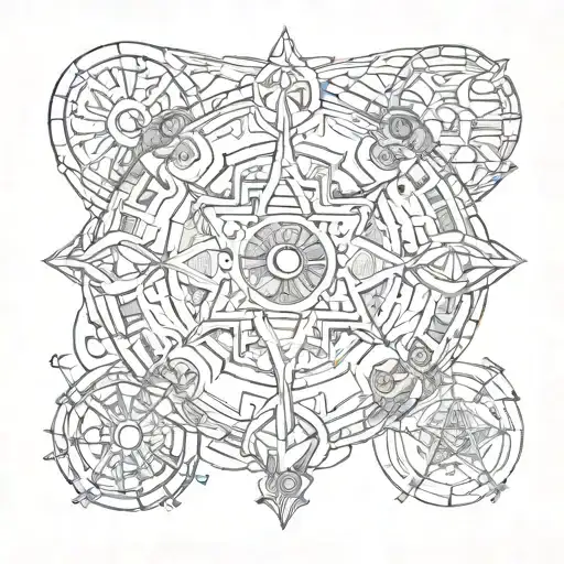 The 7 Hermetic Principles In A Circle Inside