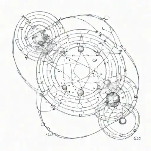 Gemini Constellation Merged With Mercury Planet Symbol