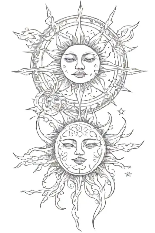 Sun And Moon Merging