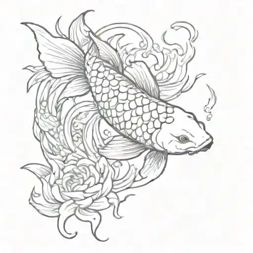 Koi Fish And Fire