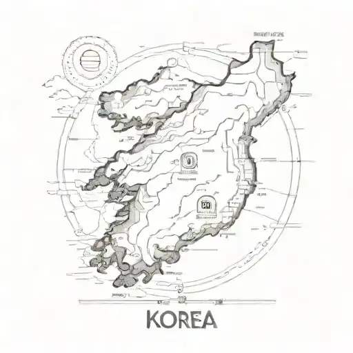 The Map Of Korea