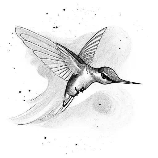 A Glowing Book With A Hummingbird Flying Out