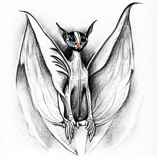 Two-headed Sphinx Cat With Wings