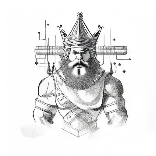Strong Man With Crown