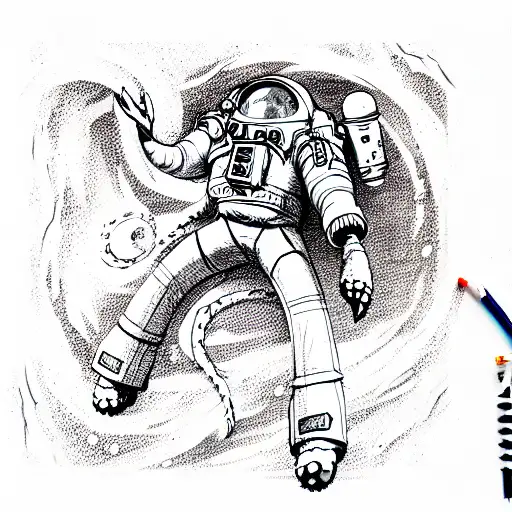 Kraken With Space Suit