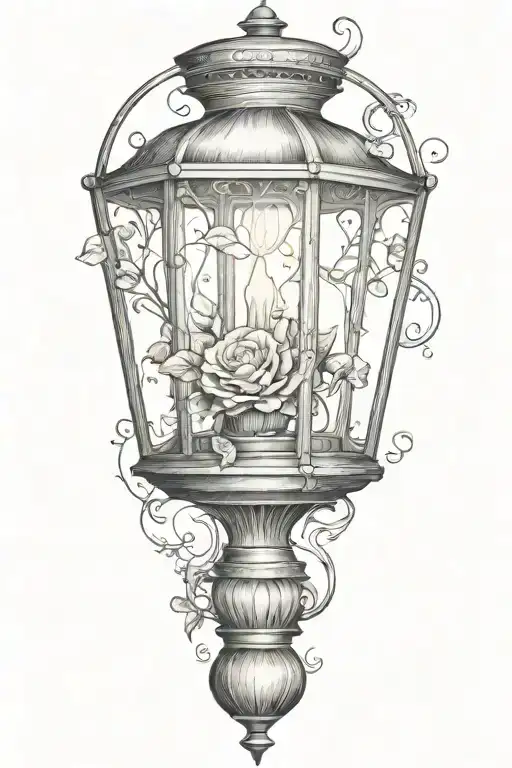 Vintage Lantern By Itself