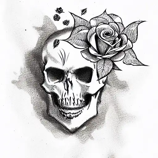 Skull And Roses
