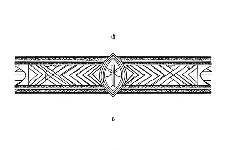 Symbol Around Wrist Band