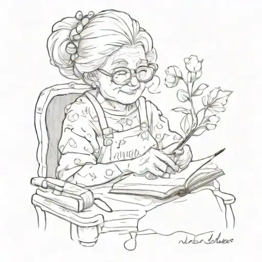 Nickolas Name On Grandma Writing Themed Autistic Child