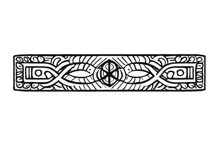 Symbol Around Wrist Band