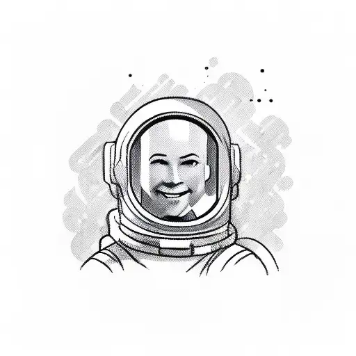 Astronaut With Shirt And Tie