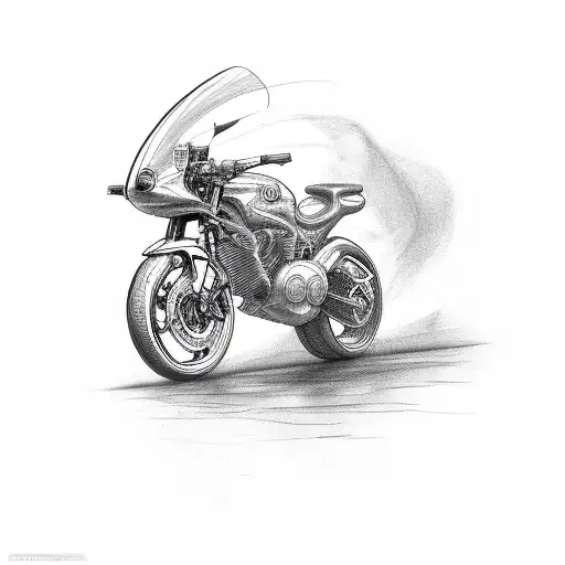 A Coffee Bean Morphing Into A Motorcycle